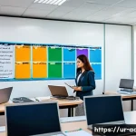 Home 20 행정사 직무 관련 추천 학위 과정 - A professional office environment in Karachi, Pakistan, showcasing a diverse group of Urdu-speaking ...